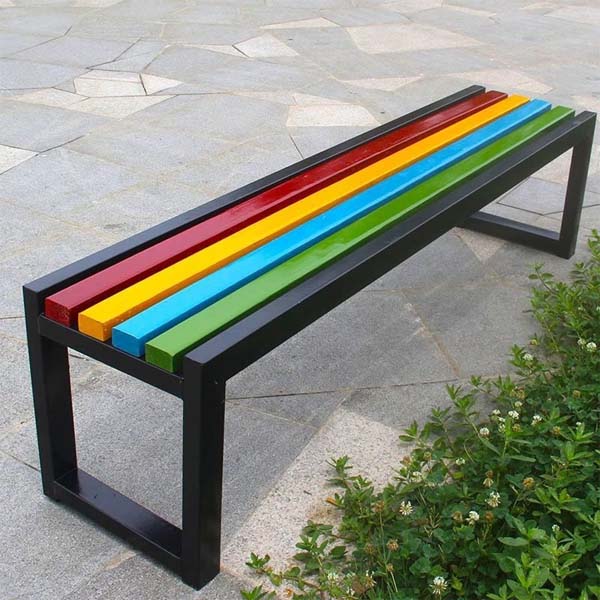 Ghế Công Viên Không Tựa Nhiều Màu - Ảnh 3